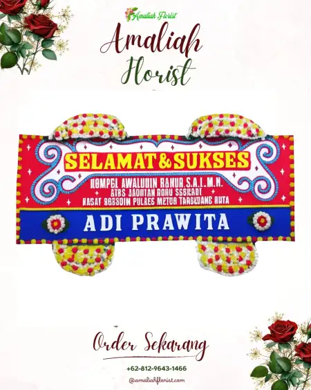 Papan Bunga Ucapan Selamat Mulusan